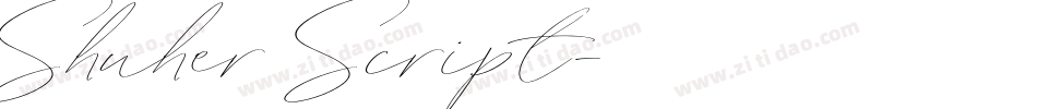 Shuher Script字体转换